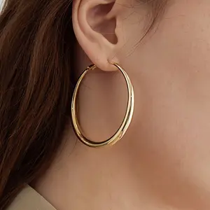 Gold Silver Hoop Earrings for Women Lightweight Large Small Hoops Set 30mm 40mm 50mm Daily Wear Gift for Girlfriend Wife Mom summerwins