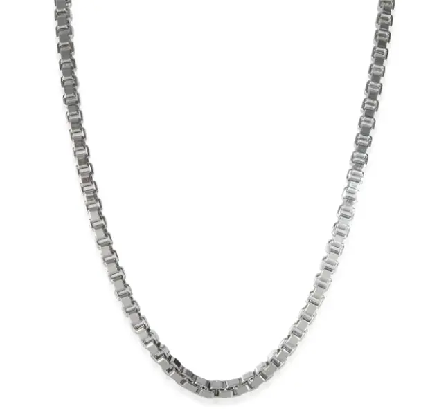 Pre-owned Tiffany & Co. Sterling Silver Venetian Link Necklace