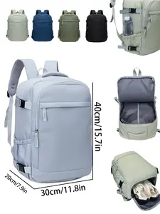 Women's Large Capacity Shoulder Bag, Multi-Functional Travel Backpack, Boarding Approved, Business Trip Laptop Bag