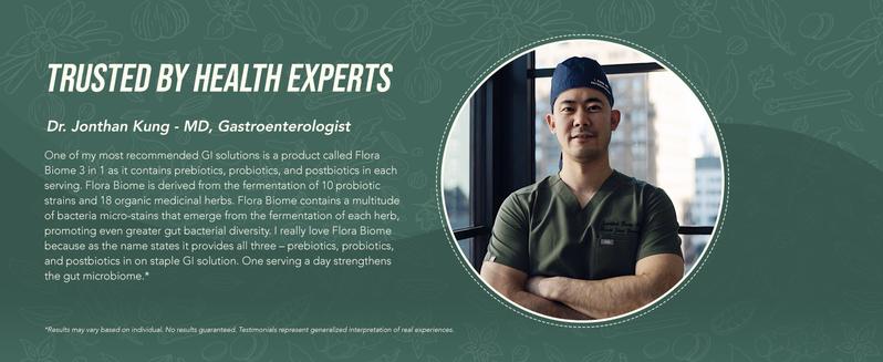 Flora Biome Live Probiotic - Natural Supplement for Health - Edible Flora Biome Live Probiotic - Natural Supplement for Health - Edible