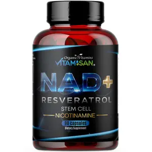 Vitamisan NAD+ Complex with Nicotinamide Riboside, Resveratrol & CoQ10 – Cellular Energy & Daily Wellness Support – 90 Capsules