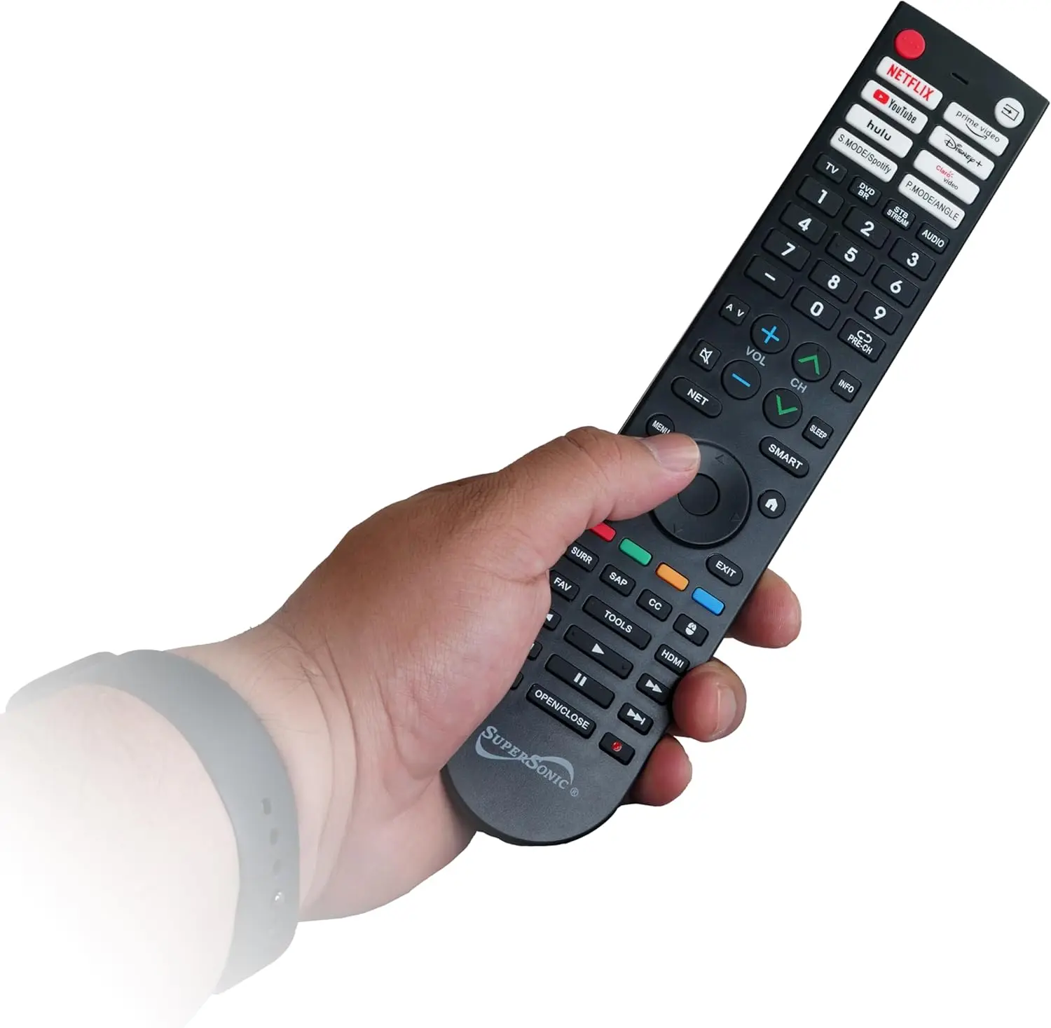 Supersonic Smart Multifunctional Universal Remote Control for TVs, DVD Players & More