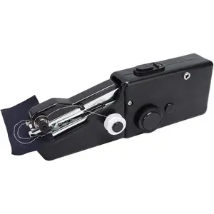 1pcs Handheld Sewing Machine, A electric sewing kit, Portable Electric Sewing Tool for Stitching Suitable for Family Travel Use (Black)