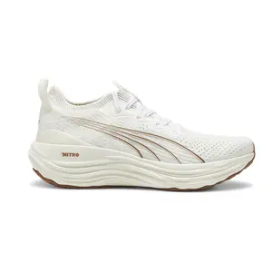 PUMA Mens Foreverrun Nitro Knit Running Sneakers Shoes - White
