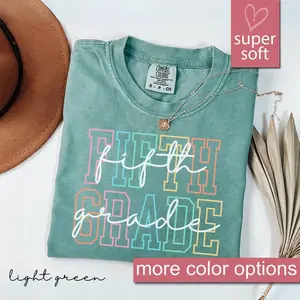 Comfort Colors® Fifth Grade Teacher Shirt, 5th Grade Teacher Shirt, 5th Grade T-Shirt, Fifth Grade TShirt, Elementary School, Teaching Tee