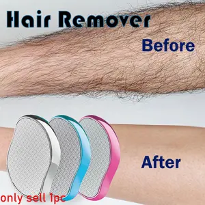 Crystal Hair Remover for Men and Women, Pain-Free Exfoliation, Reusable Waterproof Device, Random Color, Smooths Back, Arms, Legs, Body Shaver