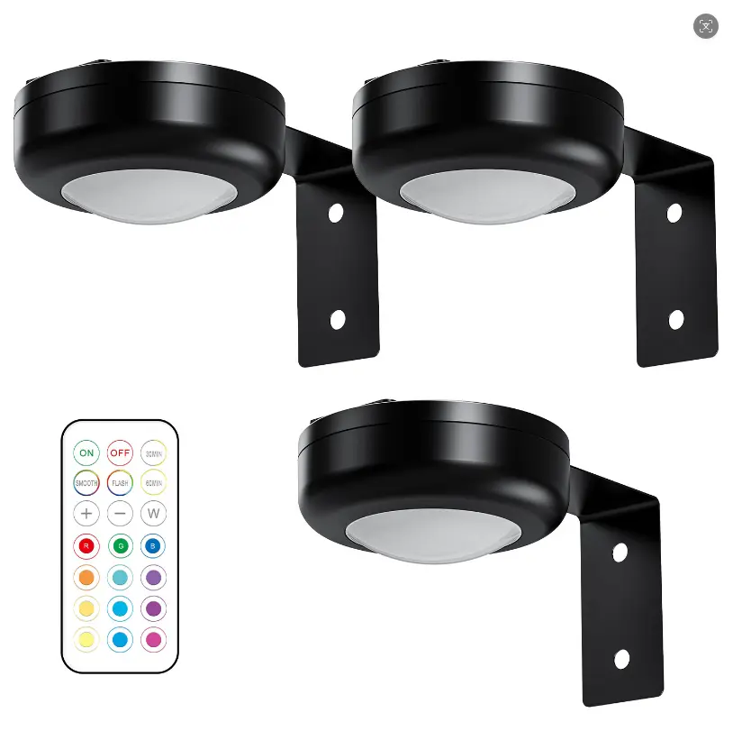 3-Pack Battery Operated Picture Light with Remote,13 Color RGB Art Display Lamp for Canva  Framed Art & Portrait,Wireless Wall Decor Lighting
