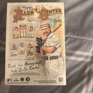Topps Allen & Gantner 2025 100th Anniversary Champions Baseball Card Box with Autograph and Relic Cards Official MLB Product