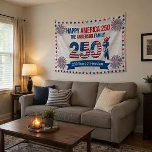 250 Years of America Wall Banner – Independence Day 2026 USA Flag Decor | Sports Room Wall Poster, Ufc Flag, Trending Flag.