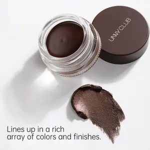 UNNY CLUB 2-in-1 Eyeliner & Eyebrow Gel - Long-Wear, Waterproof & Sweatproof, Beginner-Friendly Formula for Smooth Daily Makeup Cosmetic