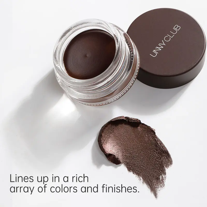 UNNY CLUB 2-in-1 Eyeliner & Eyebrow Gel, Long-Wear Waterproof & Smudge Proof Formula, Smooth Application Eye Makeup for Beginners, Eye Liner Waterproof Smudge Proof, Eye Makeup Product