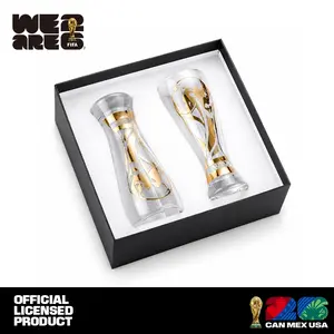 Official FIFA World Cup 26 Gold Stamped Classic Beer Glass Set 11oz Craft Beer Glasses for Pilsner IPA & More Drinkware summerwins Father`s day Tumblers