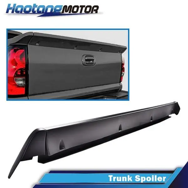 Brand-New PP Plastic Automotive Spoiler - CROSSDESIGN Vehicle Accessory, Tailgate Wing Replacement for 1999-2006 Chevy Silverado Sierra 1500 Fleetside Trucks, Rear Trunk Lip Upgrade, Instant Improve Styling, New in Box