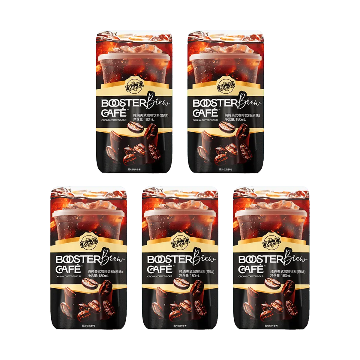 Bio-E "Angelababy" Ultra Burn Pocket Coffee - Liquid Americano, 5 Sachets, Classic Original Flavor, Pure Black Coffee for Energy Boost