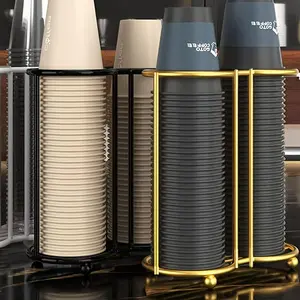 Disposable Paper Cup Holder, Water Dispenser Cup Rack, Kitchen Home Desktop Storage Organizer, Convenient Single-Use Cup Stand