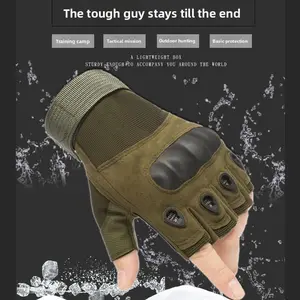 Tactical  men's half-finger full-finger  outdoor riding motorcycle military fans fighting fitness  antislip gloves