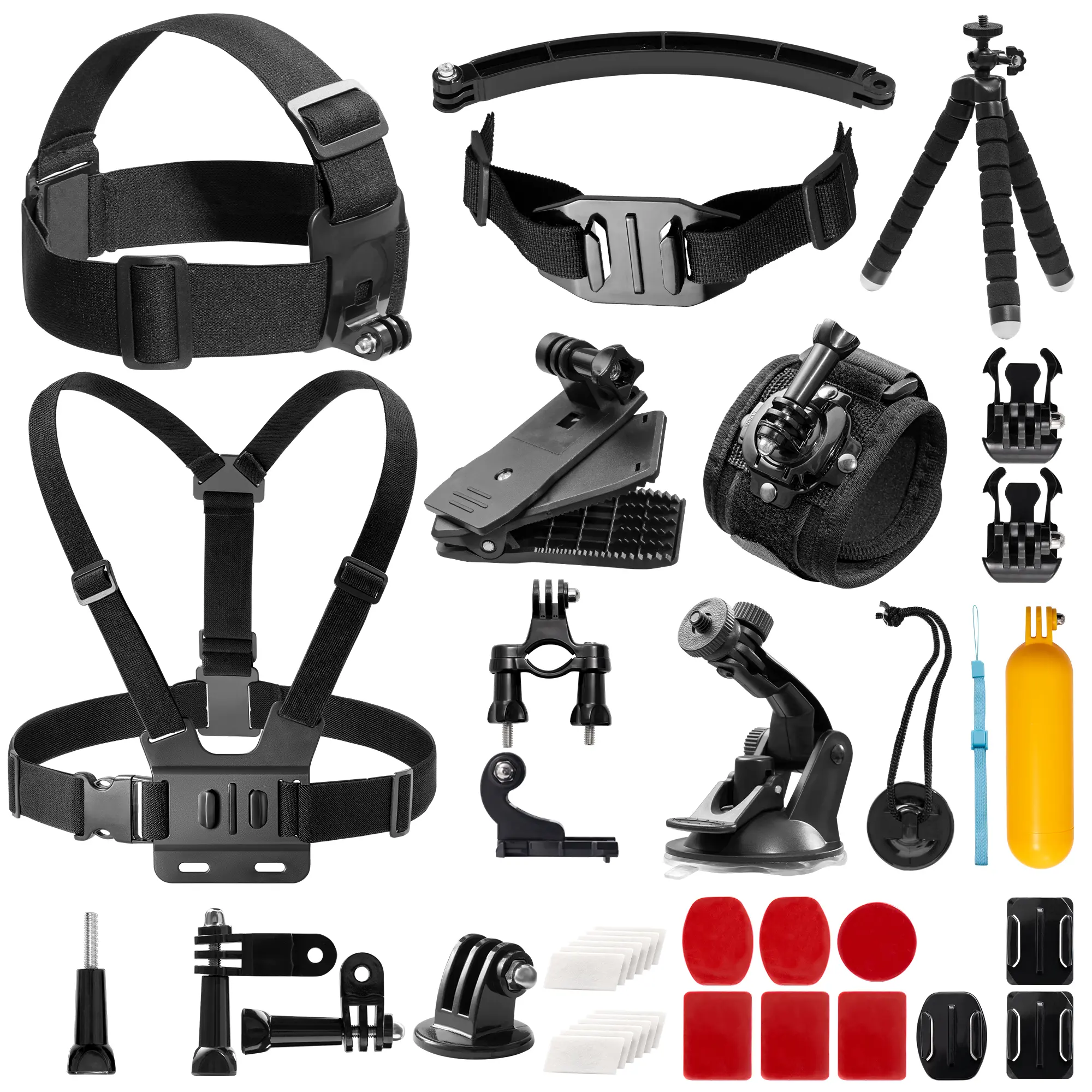 AKASO Action Camera 14 pcs in 1 Accessories Kit, FIts with All kinds of Sports Camera EK7000/EK7000 Pro/Brave 4/Brave 4 Pro/Brave 7 LE/Brave 7/Brave 8/V50X/V50 Pro/V50 Elite/Gopro