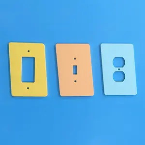 Mid Century Slanted Modern Light Switch Cover 3D Printed PLA Eco Friendly Design Multiple Configurations & Color Options for Home Decor Atomic Retro Style