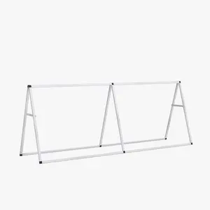 Horizontal Banner A-Frame – 3ft x 8ft Outdoor Sideline Banner Stand – Portable and Weather-Resistant Frame Banner – Promotional and Sporting Events