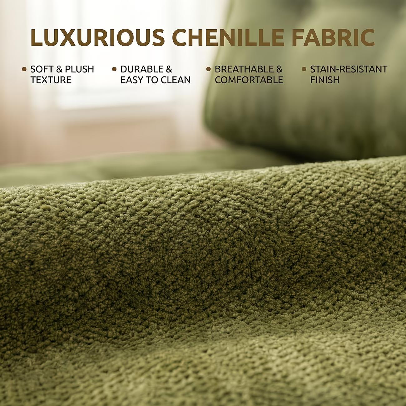 Chenille Small Space Convertible Sofa Bed, 2-in-1 Folding Floor Sleeper, No Assembly Space Saving Couch for Living Room Bedroom Apartment Dorm Guest Room Boneless Chaise Plush Modern furniture sectional Modular