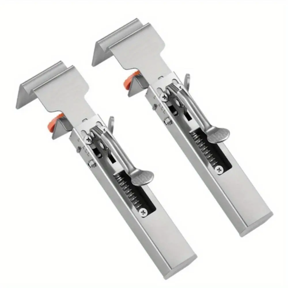 Adjustable Drawer Fixing Clamp, Quick Press Drawer Front Installation Clamp, One-Touch Fixed Removable Retractable Fixed Clip Holder, Hardware
