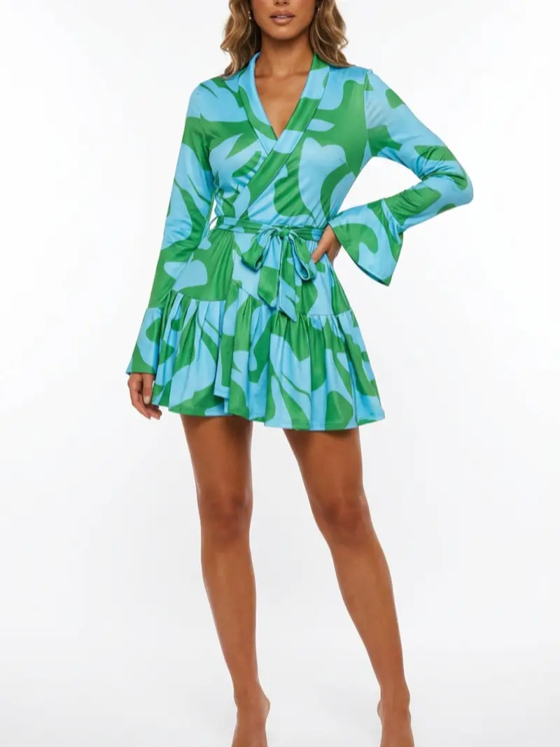 shein tie dye ruffle dress - TikTok Shop shein tie dye ruffle dress - TikTok Shop