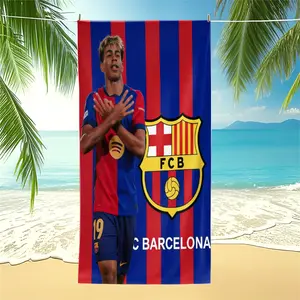 Barcelona Football Club Fashion Printed Large Beach Mat, suitable for outdoor, beach and travel, trendy home and beach essentials, Barcelona FC
