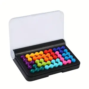 3D Mind Training Puzzle Toy Set, Children Adult Wisdom Pyramid Shape Magic Beads Toy, Logic Thinking Blocks Puzzle Toy, Building Block Puzzle
