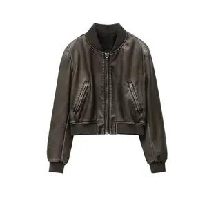 Vintage Leather Bomber