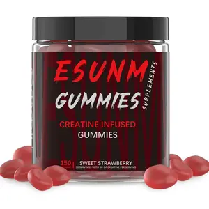 ESUNM Strawberry Creatine Boost Gummies - 150 Capsules - Dietary Healthcare for Fitness - Supplement