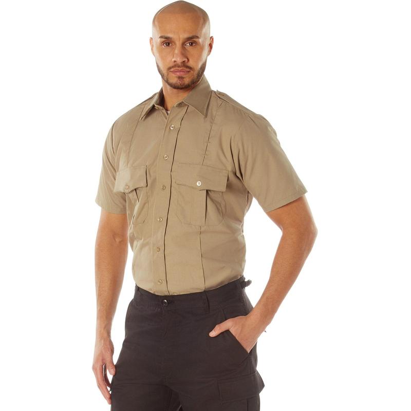 Khaki - Short Sleeve Uniform Shirt for Law Enforcement & Security Professionals