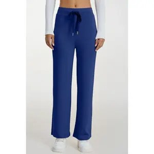 Plain Air Scuba High-Waist Wide Leg Sweatpant