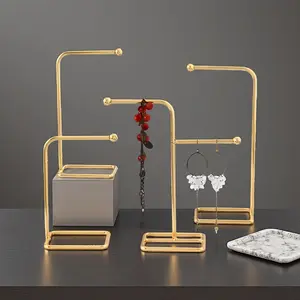 Minimalist Iron Jewelry Display Tree- Earring Necklace Rack Store, Photo Prop& Decoration, Bracelet Keychain Holder