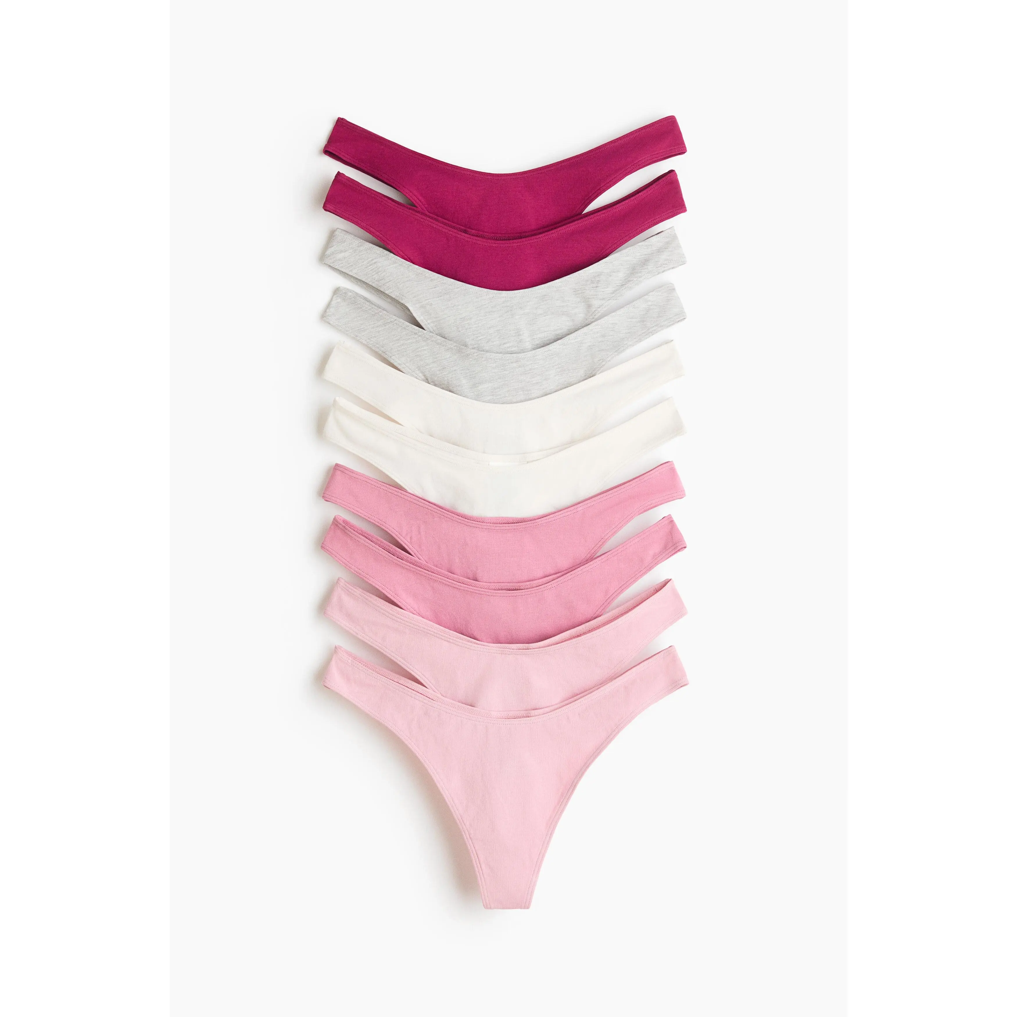 H&M 10-pack cotton thong briefs