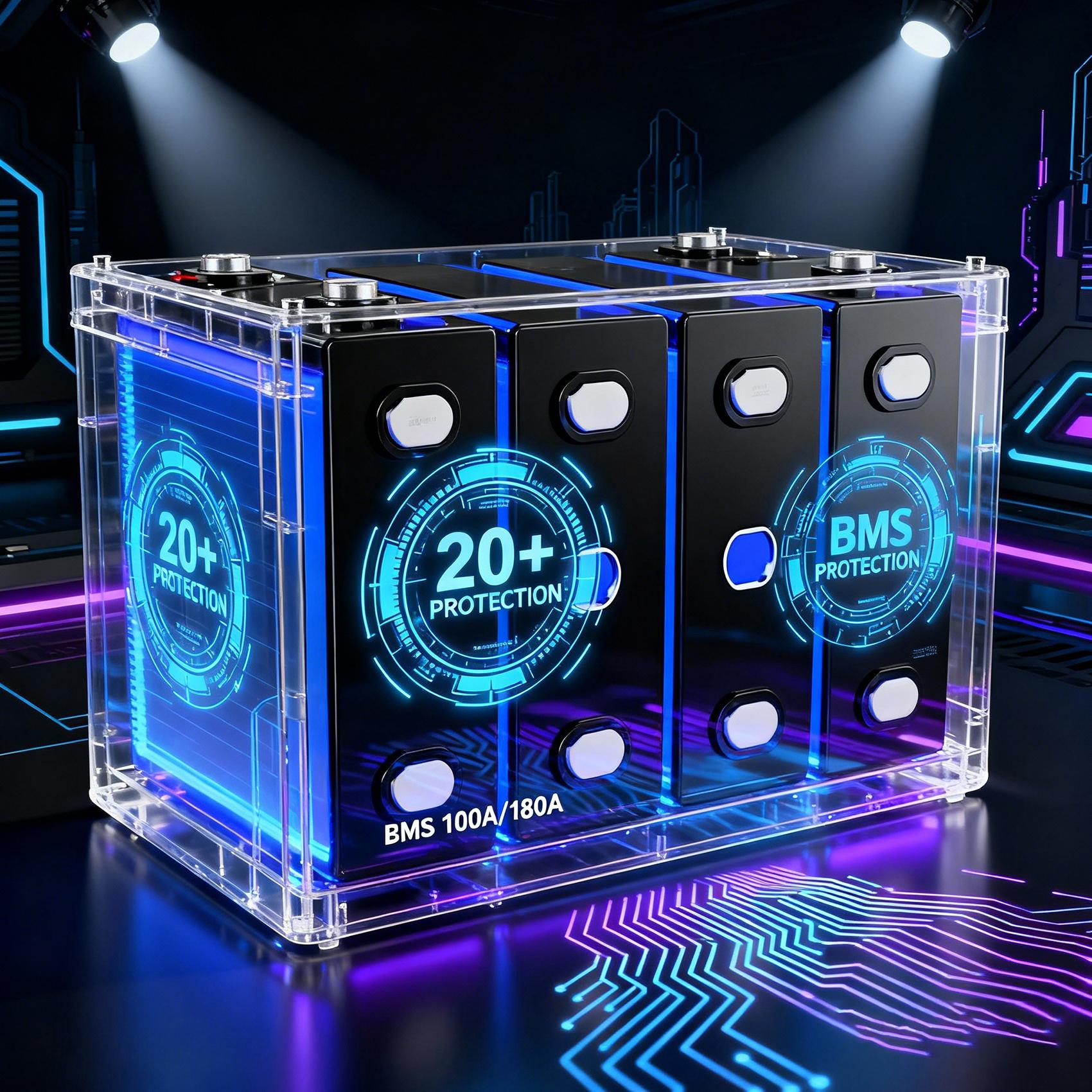 KUNLUN 12V 100Ah LiFePO4 Battery Model 12100 with 100A Smart BMS 5000+ Cycles 1280Wh Energy for RV Marine Trolling Motors Off-Grid UPS Solar Camping E-Wheelchair Maintenance-Free Rechargeable Portable Power Station