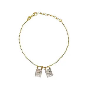 Gold-Plated Mini Scapular Bracelet 8”