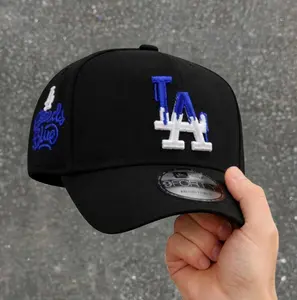 New Era Los Angeles Dodgers 9FORTY Trendy Hat – Embroidered LA Logo Snapback Baseball Cap, Adjustable Streetwear Cap for Men and Women, Classic Hip Hop Style