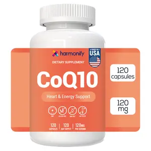 HARMONIFY CoQ10 Coenzyme 120mg for Heart&Energy Support, 120 Capsules,  4-Month Supply