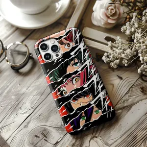 Denji Makima Power Aki Himeno Kobeni Chainsaw Man phone case, Chainsaw Man Characters Tough Case cover for iP 17 16 15 14 13 12 plus pro max SS24,25 Plus Ultra, Gift for Anime Chainsaw Man Lovers