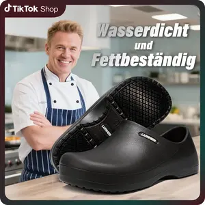 Anti-slip Waterproof Work Shoes Oil-Resistant Chef Nurse Slippers Lightweight Cushioned Wide Toe All Seasons Hospital Kitchen Restaurant #Springfresh