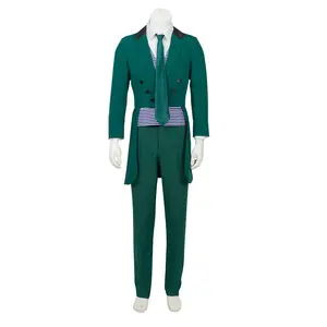 Mansion Butler Costume Cosplay Male Cast Member Costume Vest Pants Jacket Outfit Halloween Costume for Men