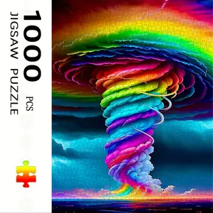 1000 Piece Rainbow Dragon Puzzle Toy, Large Interactive Family Game, DIY Home Decor Brain Challenge, Perfect Gift for Adults & Families