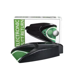 Golf automatic ball returner, electric sensor ball returner, putting practice device, training equipment