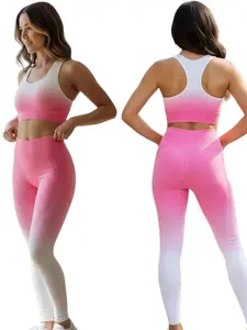 ombre leggin/sport bra set