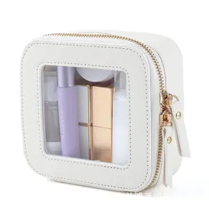 Waterproof Travel Toiletry Organizer Bag, Mini Portable Cosmetic Storage Box, Lightweight Compact Makeup Pouch, Practical Neat Arrangement Bag For Storing Lipsticks Skincare Goods And Small Beauty Items