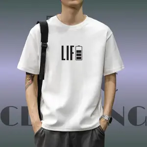 Unisex Cotton  Round Neck T-Shirt Fabric Menswear Top Breathable Soft men gifts clothes men graphic tee graphic tee graphic t-shirts chromakopia tour outfits good graphic tees 90s graphic tees christian clothing  Day Stylish Thick Gamis Streetwear Tshirt
