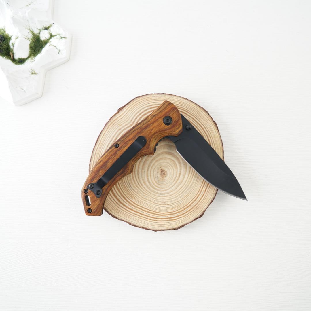 Kitchen knife, fruit knife, everyday household peeler knife, pocket knife, solid wood handle, great gift, cooking tool