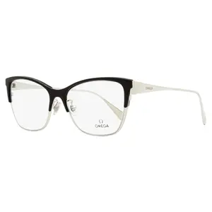 Omega OM5001H Butterfly Eyeglasses 01A Palladium/Black 54mm