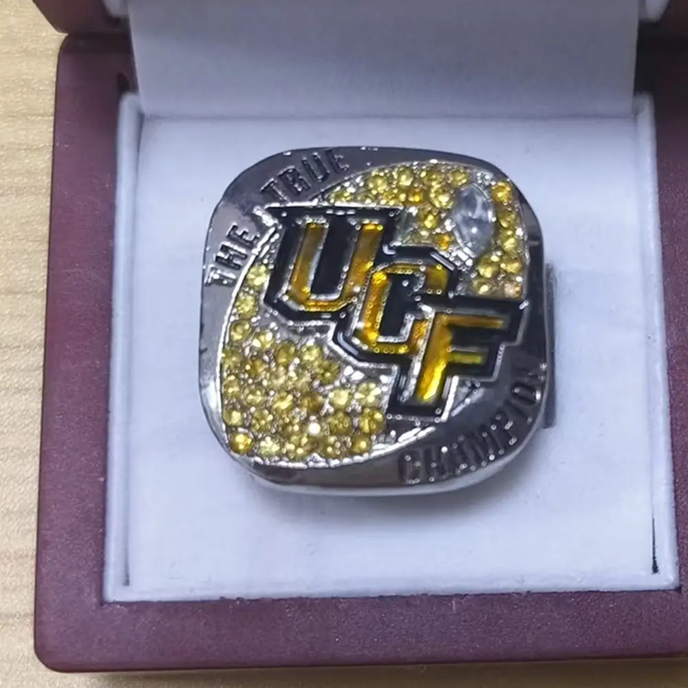 U-C-F RING and box Jewelry rings, personalized rings, festival gifts