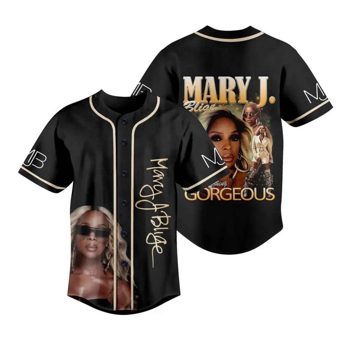 Mary J Blige The For My Fans Tour 2025 Unisex Baseball Jersey - Limited Edition Baseball Jersey Shirt, Jersey T-Shirt, Mary J.